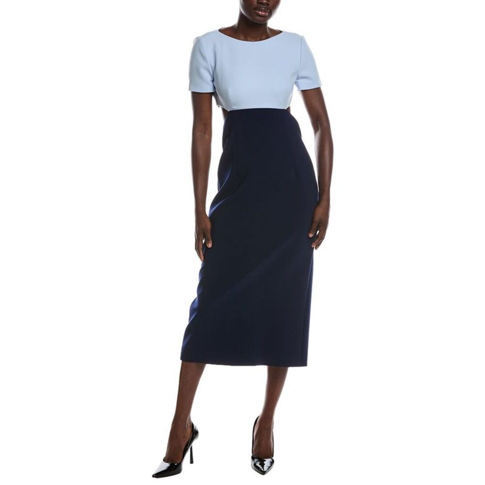 Carolina Herrera Womens Tea Length Dress
